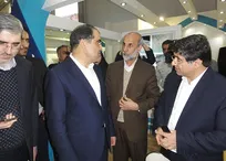 بازدید وزیر بهداشت، وزیر ارتباطات و فناوری اطلاعات و رئیس مرکز آمار ایران از غرفه سازمان دامپزشکی کشور در نمایشگاه الکامپ