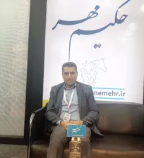 حضور مدیرعامل شرکت شیمی دارو کوثر در غرفه حکیم مهر